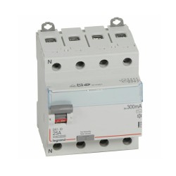 Interrupteur différentiel DX3-ID 4PG 25A AC 300mA