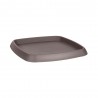 Soucoupe pot carre D35 taupe uc10 (F31