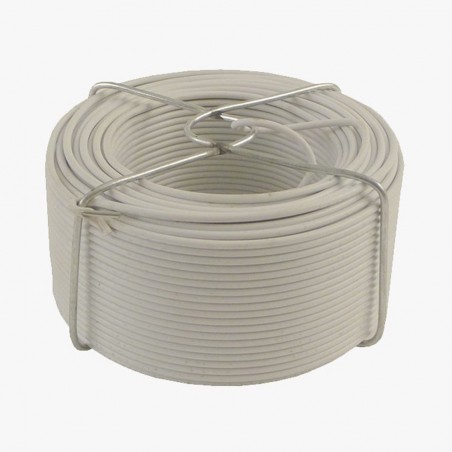 Fil dattache D1.5 L50M acier plastifié blanc box12