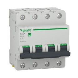 Disjoncteur 4P 4500 A C 16A