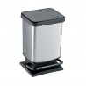 Poubelle de cuisine 20 L à Pédale Rotho Polypropylène Gris