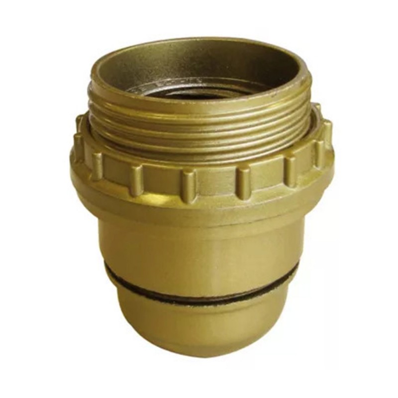 DouilleE27 ISOLEE 1-2 FILETEE + BAGUE D48MM OR uv4