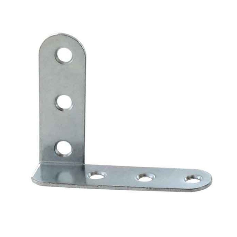 Equerre 60 droite contre coudée acier zingué