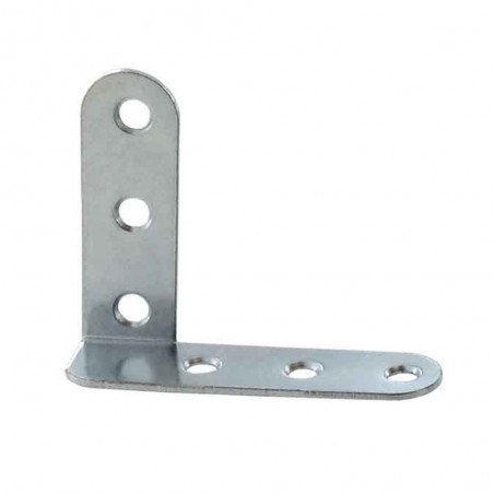 Equerre 60 droite contre coudée acier zingué