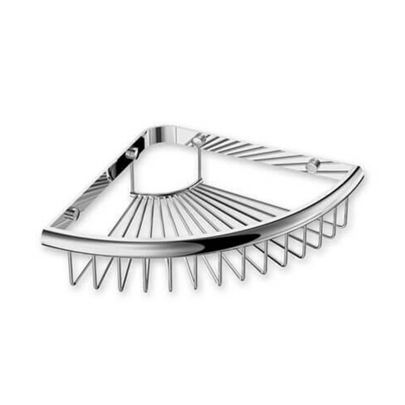 Aura étagère dangle de douche laiton chrome