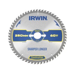 Lame de scie circulaire D250mm 60dts onglet Irwin