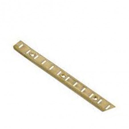 Crémaillère 16x2000mm acier laitonné Vynex