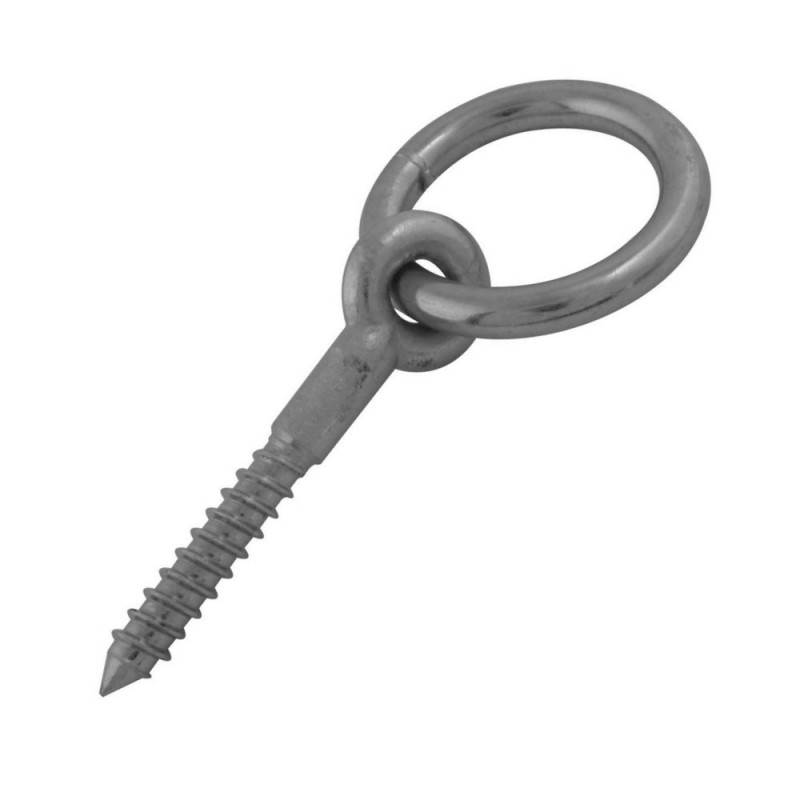 Anneau décurie tige 55 à vis à bois acier zinguébox5