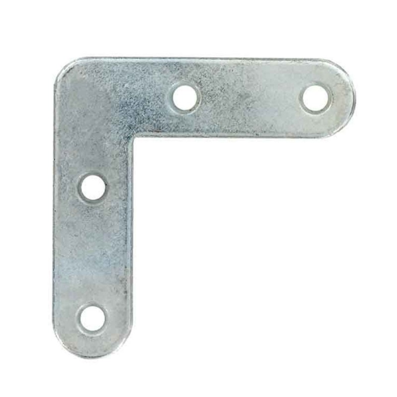 Equerre plate 100mm acier zingué