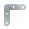 Equerre plate 100mm acier zingué