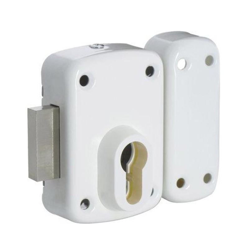 Verrou arnov cy.euro P-110 GB SS cylindrique blanc*