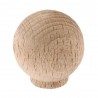 Bouton D30 boule hêtre poncé x6insert M4