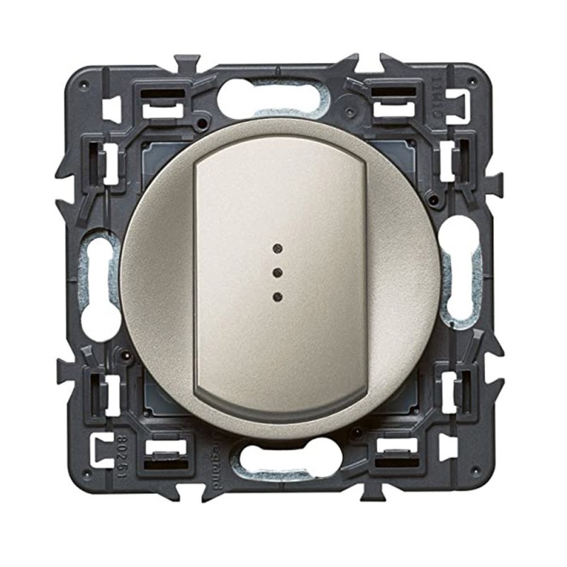 Va-et-vient simple lum 10A Titane*