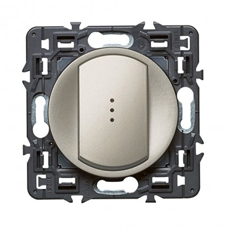 Va-et-vient simple lum 10A Titane*