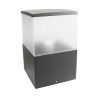 Borne CUBIK carré pm E27 100max h300 l200 IP54-IK10