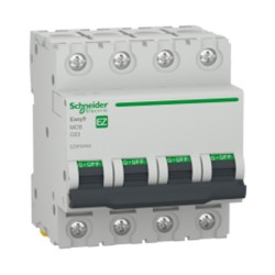 Disjoncteur 4P 4500 A C 63A Easy9