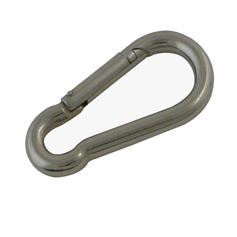 Mousqueton D6 pompier inox AISI 316 x2box5