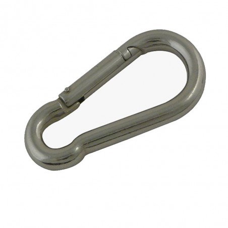 Mousqueton D6 pompier inox AISI 316 x2box5