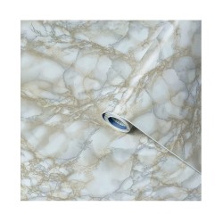 Film adhésif marbre blanc 3mx45cm -  - meilleure qualité