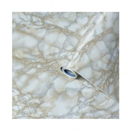 Film adhésif marbre blanc 3mx45cm -  - meilleure qualité