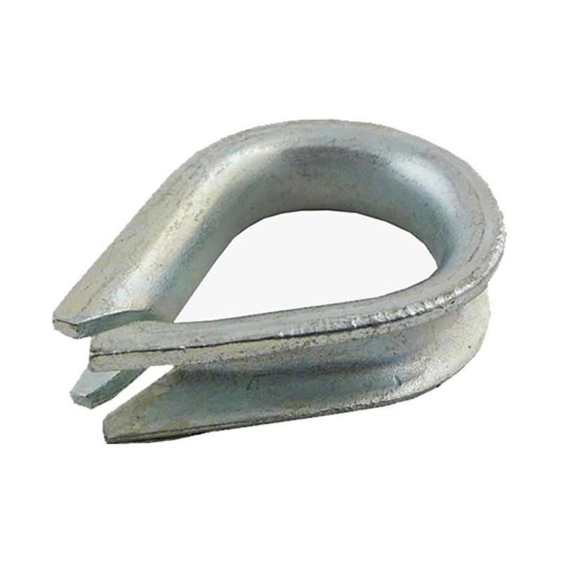 Cosse coeur 6 acier zingué x4box5