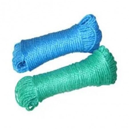 Corde D3mm 30M poly éco bleu vert x2
