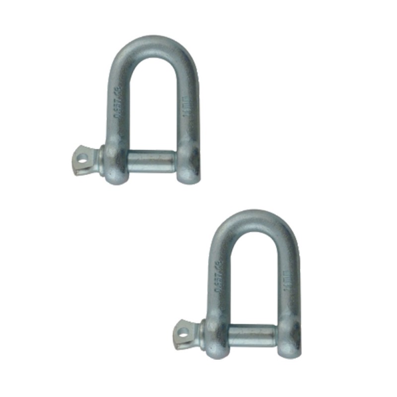 Manille D8 droite estampé CE std A-Z x2 box15