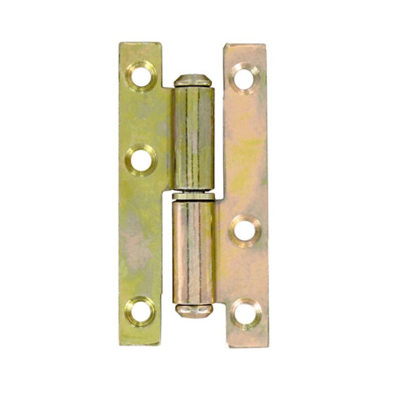 Paumelle bâtiment 110x50 D acier bichro x2