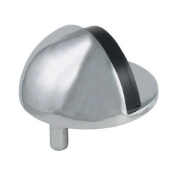 Butée de porte laiton chromé