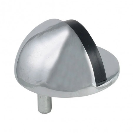 Butée de porte laiton chromé