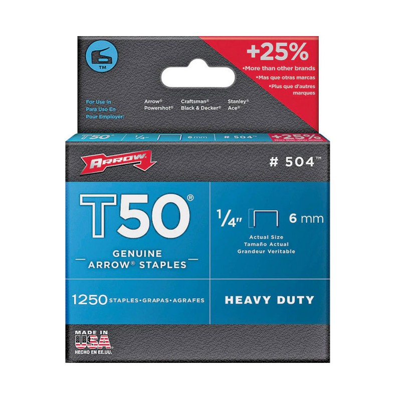 Agrafes Arrow T50 6mmx1250