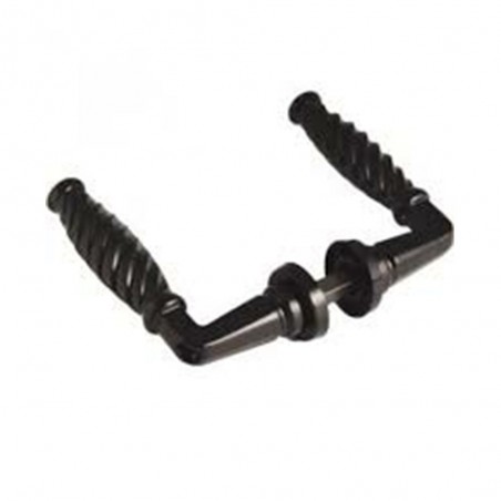 Poignée rustique laquée noire