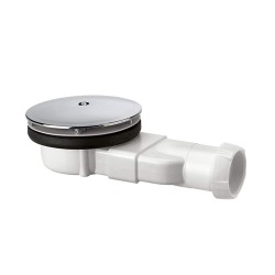 Bonde receveur extra plate D90 grille ABS chromée Premium