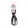Câble noir 1.5m fiche + interrupteur unipolaire