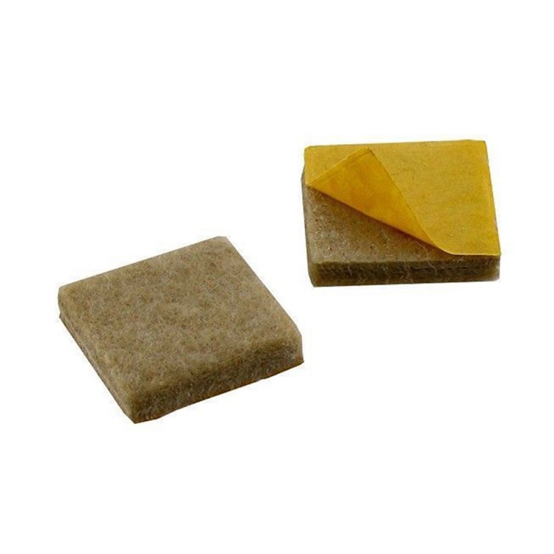 Patins x12 super feutre 24x24 Beige adhésifs