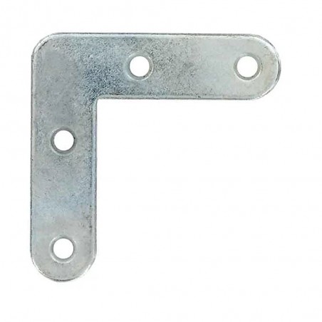 Equerres x20 plates 60mm acier zingué