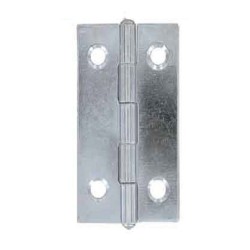 Charnières x4 50x30mm acier zingué