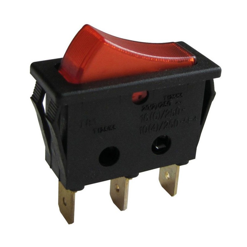 Interrupteur à bascule unipolaireLUMINEUX 32X14MM 16A uv4