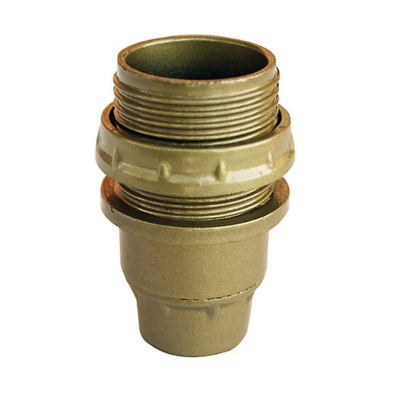 DouilleE14 ISOLEE DEMI-FILETEE + BAGUE D35MM OR uv4