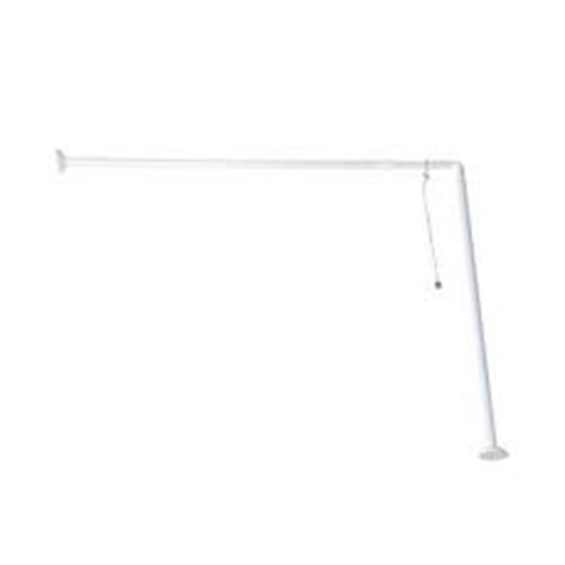Barre d'angle de douche 80x94/180 alu Blanc + fix câble  box6 -  - meilleure qualité