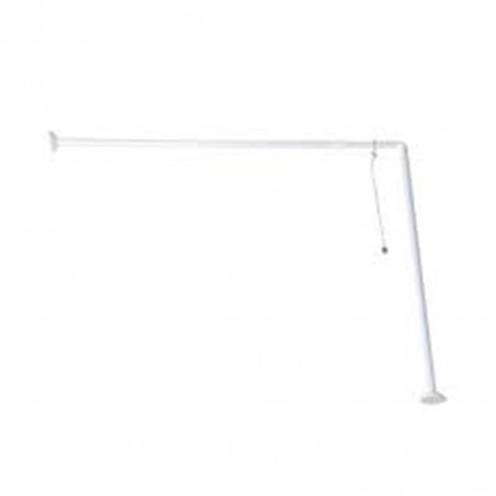 Barre d'angle de douche 80x94/180 alu Blanc + fix câble  box6 -  - meilleure qualité