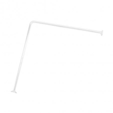 Barre d'angle de douche 80x80 Alu Blanc   box6 -  - meilleure qualité