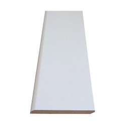 Plinthe arrondie en MDF. REVETU PAPIER BLANC 9 X 68 2M40 10