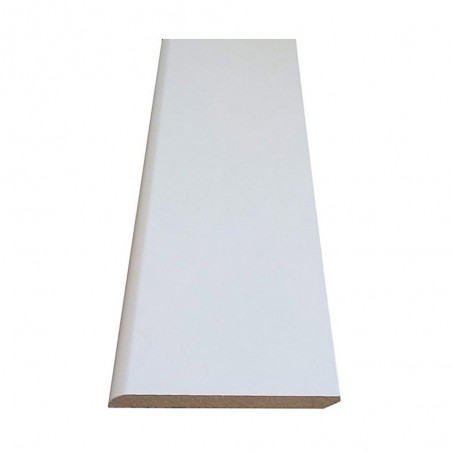 Plinthe arrondie en MDF. REVETU PAPIER BLANC 9 X 68 2M40 10