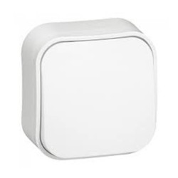 Bouton poussoir blanc 6A