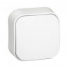 Bouton poussoir blanc 6A