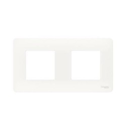 Plaque de finition interrupteur ou prise Unica 2 gangs Studio