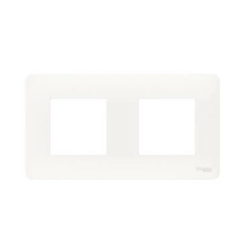 Plaque de finition interrupteur ou prise Unica 2 gangs Studio