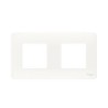 Plaque de finition interrupteur ou prise Unica 2 gangs Studio