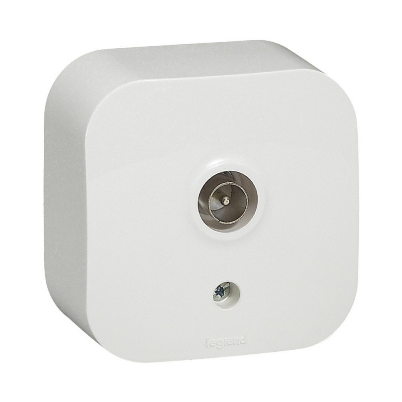 Prise TV mâle blanc FORIX